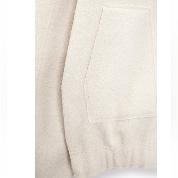 ZARA OVERSIZED TEXTURED BOMBER JACKET - Picture 12 of 16